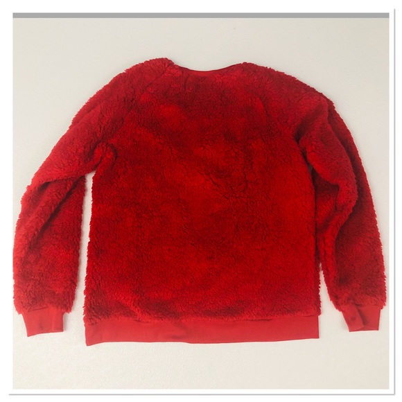 Ugly Cute Christmas sweater sherpa sweatshirt M - Picture 2 of 7